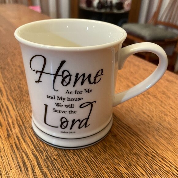 Joshua 20:15 Bible Verse Themed Coffee Cup Mug by Home Essentials - Picture 1 of 5